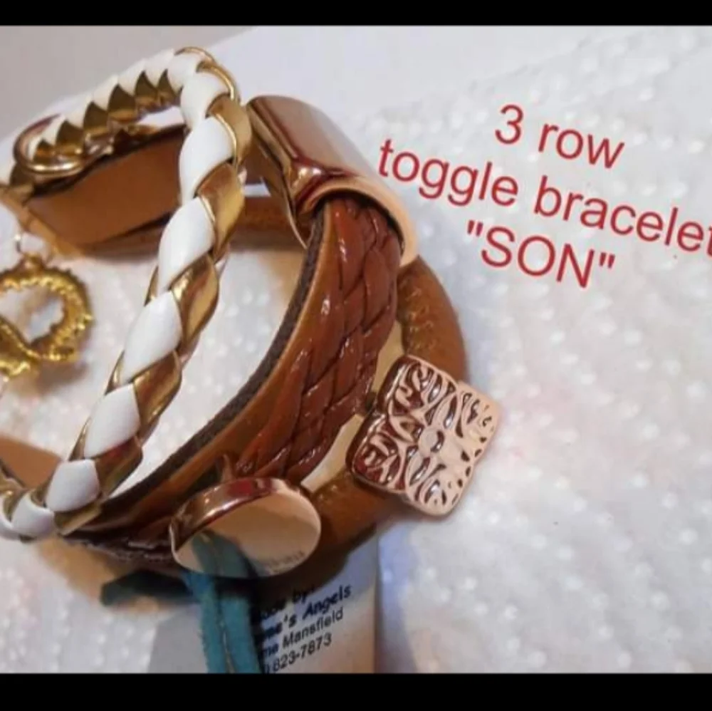 SON Theme Multi-strand Leather bracelet